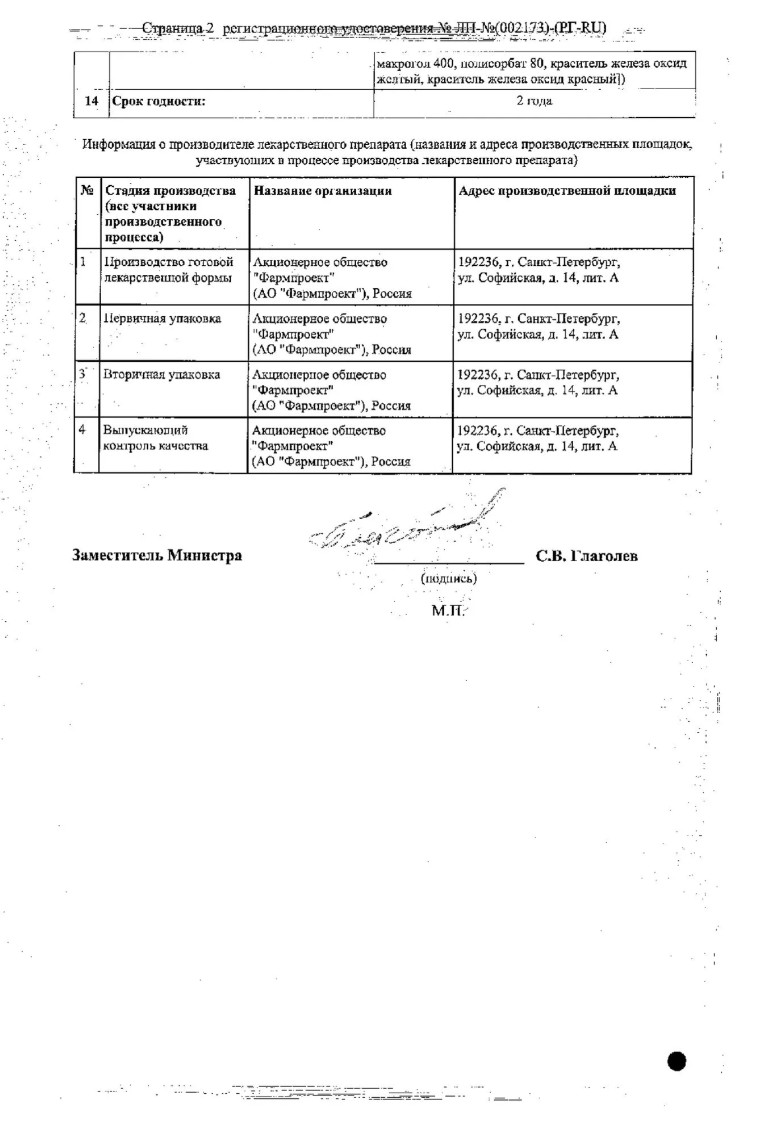 Сертификат Эплеренон