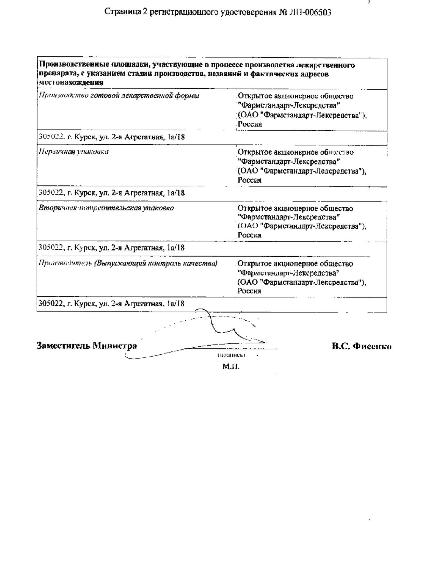 Сертификат на Пикамилон, раствор для в/в и в/м введения 4 мг/мл, 100 мл Сертификат на Пикамилон, раствор для в/в и в/м введения 4 мг/мл, 100 мл