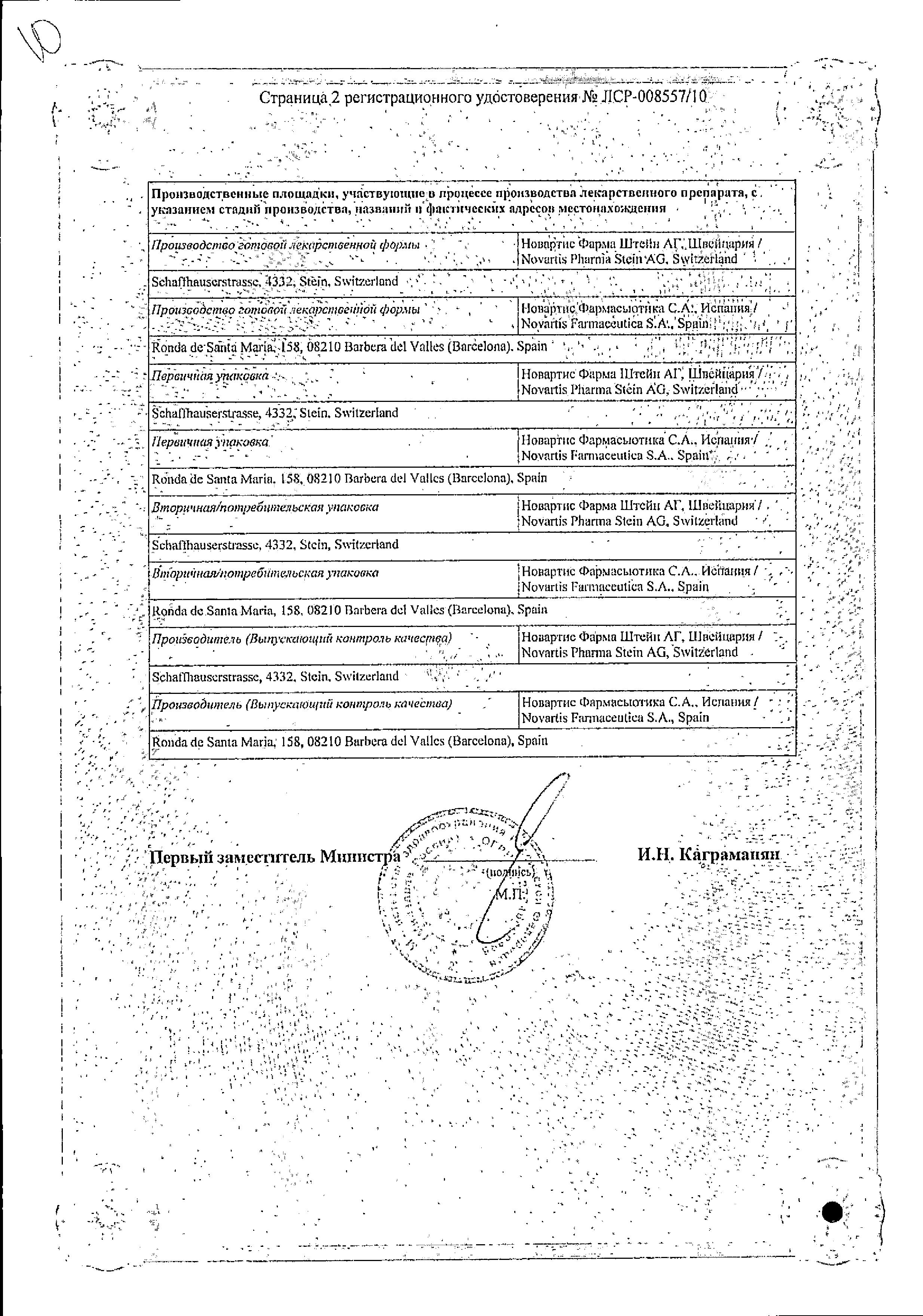 Сертификат Ко-Эксфорж Сертификат Ко-Эксфорж