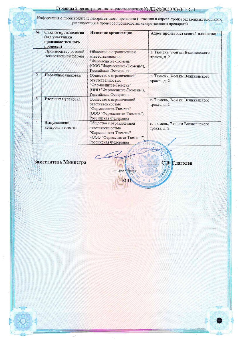 Сертификат Ацеталган