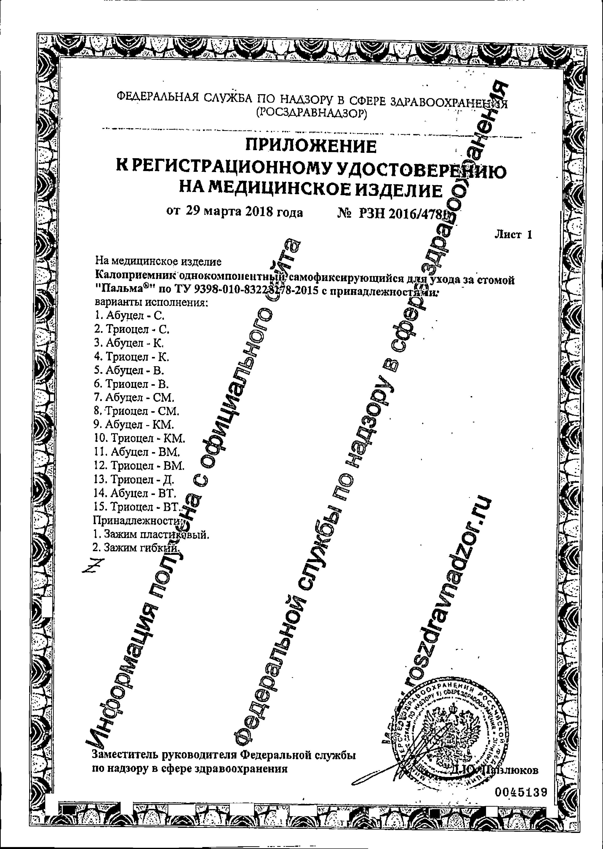 Сертификат Абуцел Сертификат Абуцел