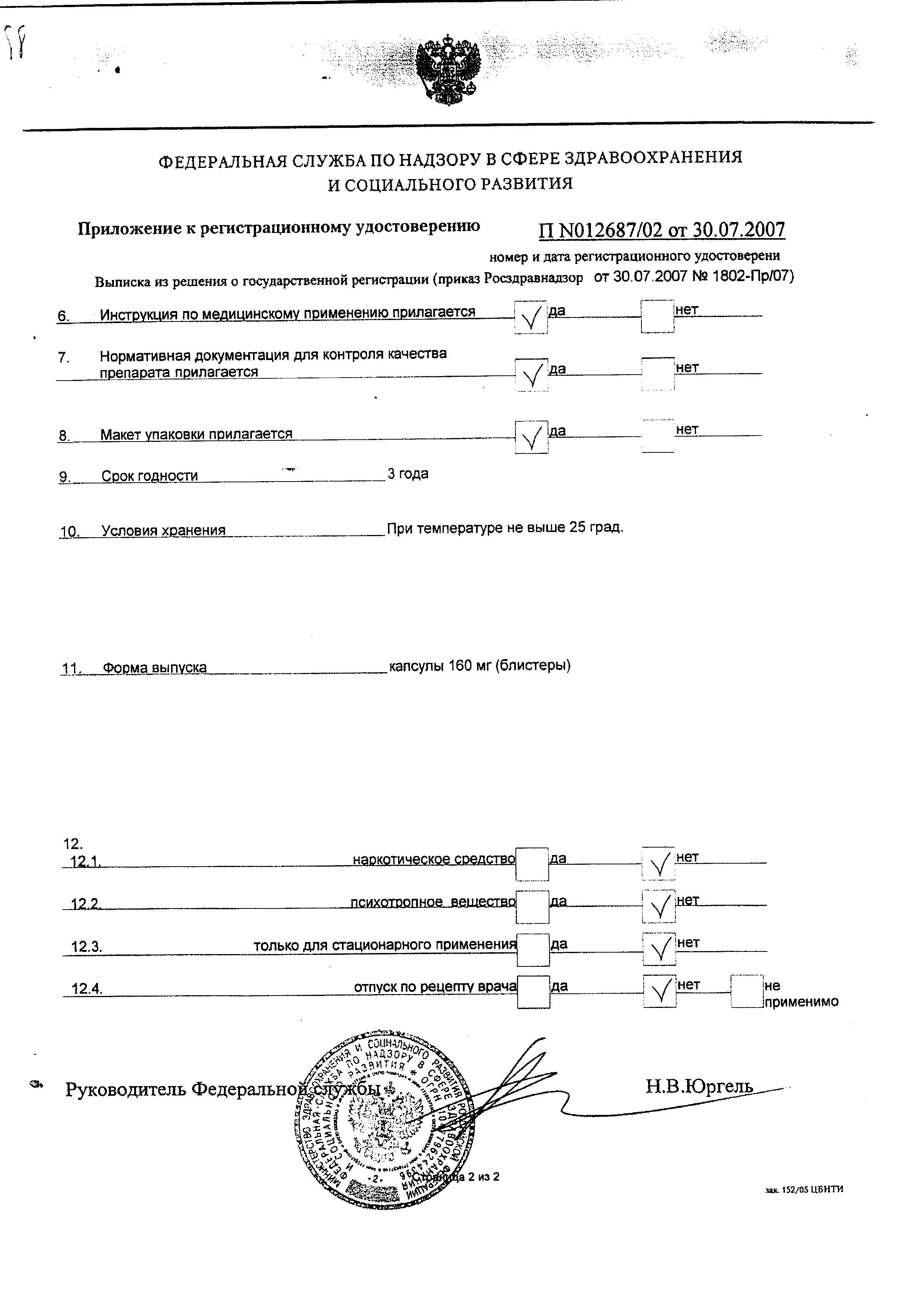 Сертификат Пермиксон