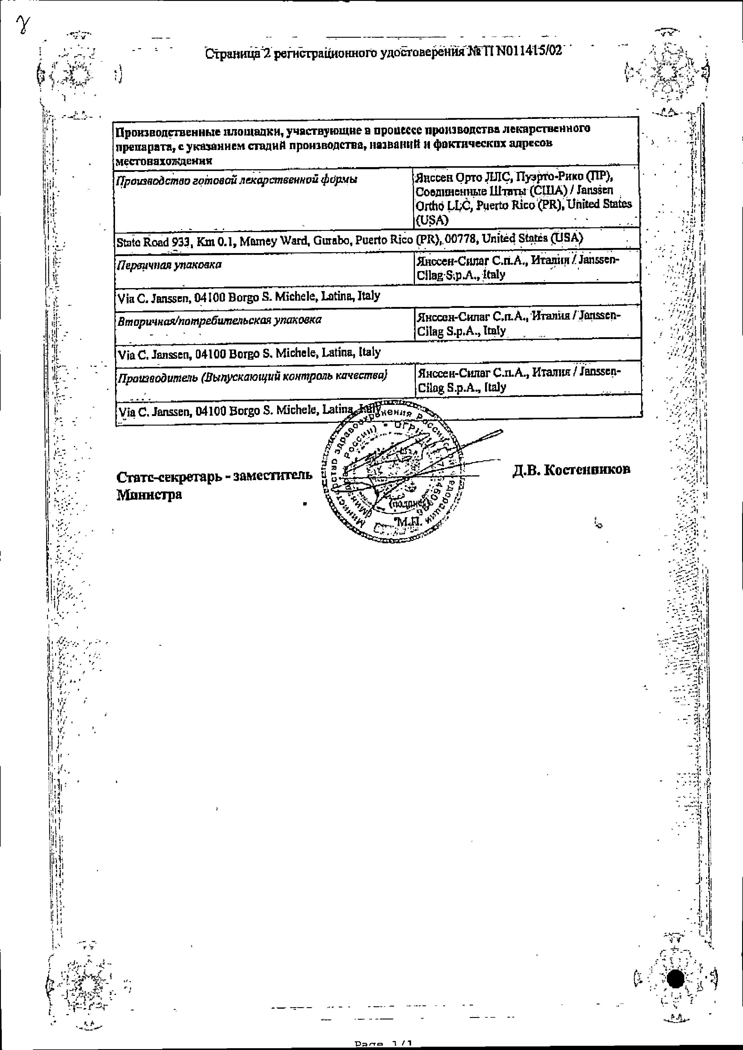 Сертификат Топамакс Сертификат Топамакс