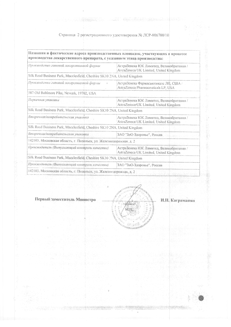 Сертификат Сероквель Сертификат Сероквель