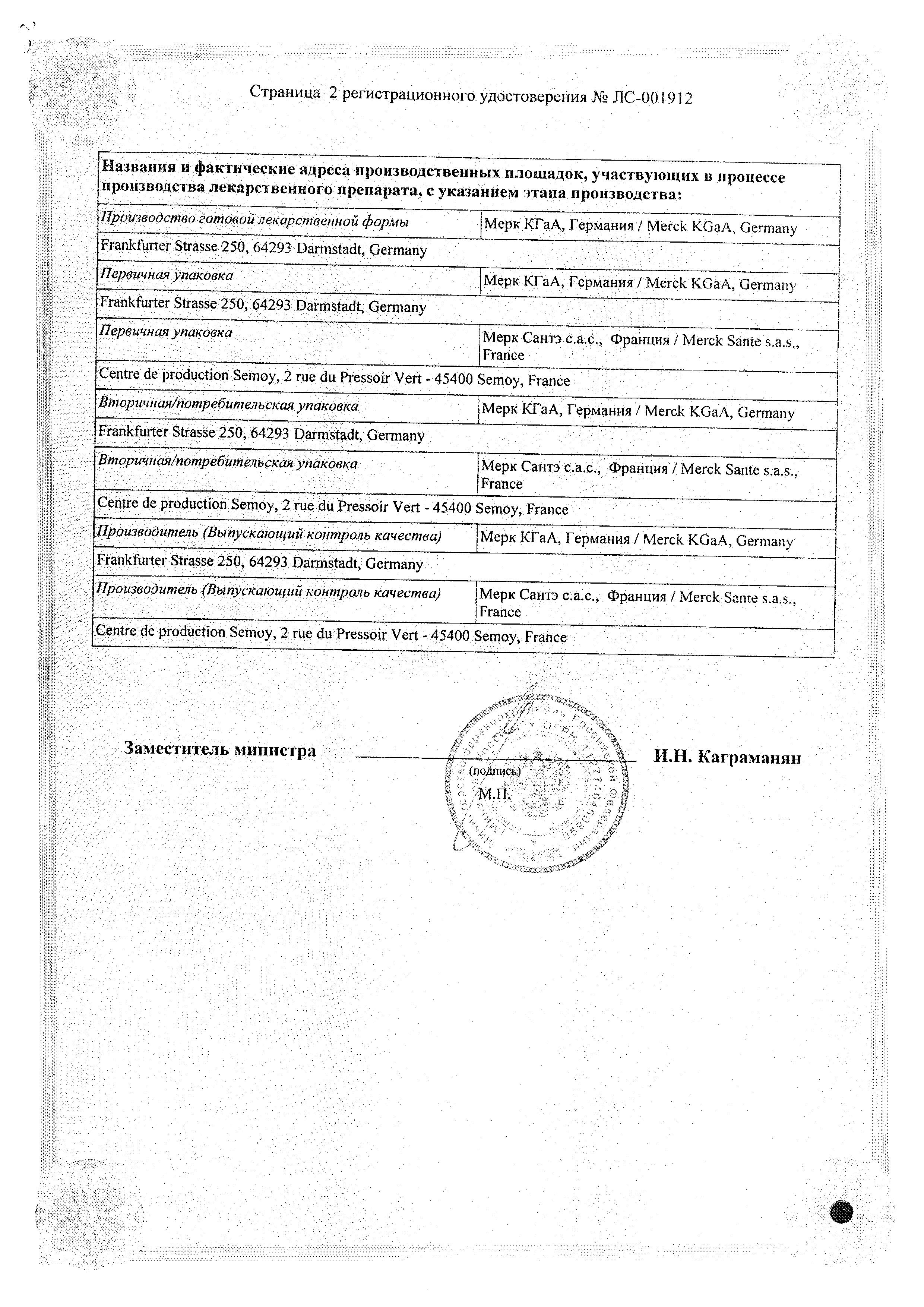 Сертификат Лодоз Сертификат Лодоз