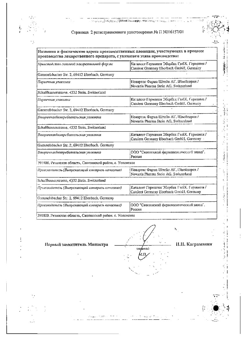 Сертификат Сандиммун Неорал Сертификат Сандиммун Неорал